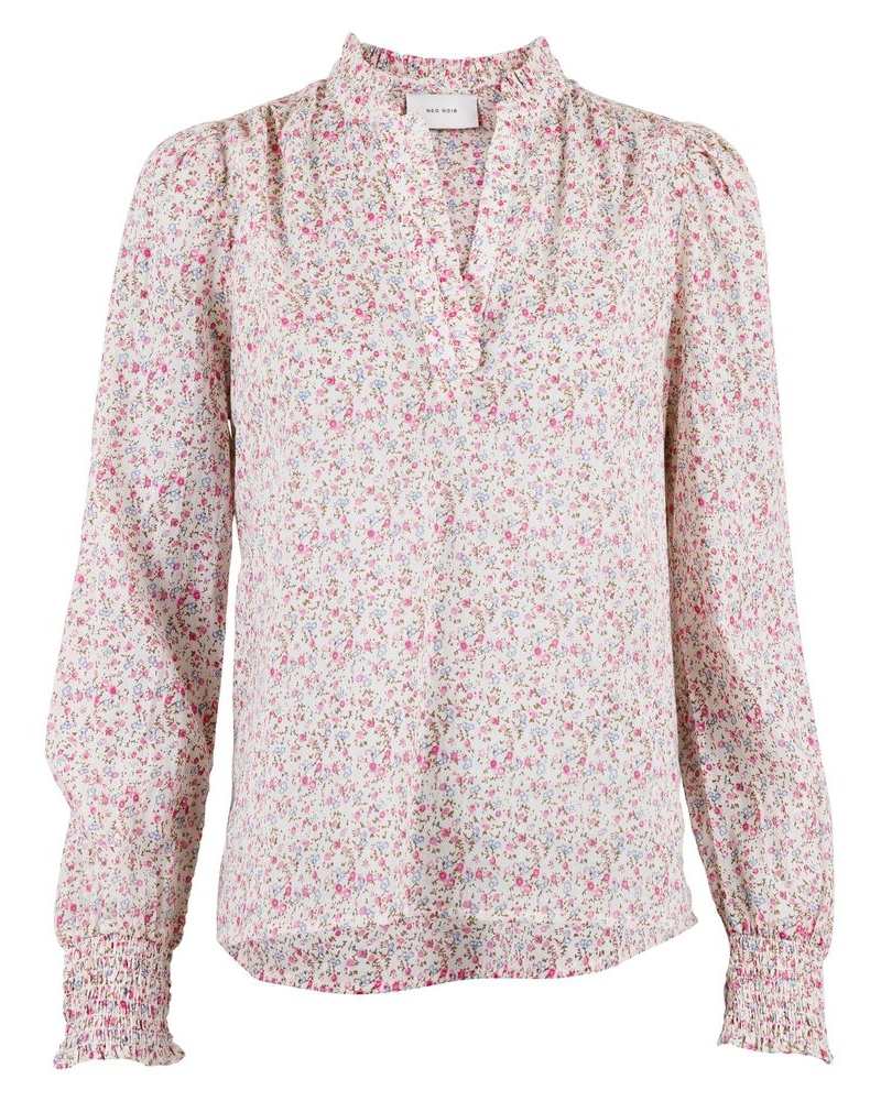 Neo Noir Jisla Peony Flower Bluse Offwhite