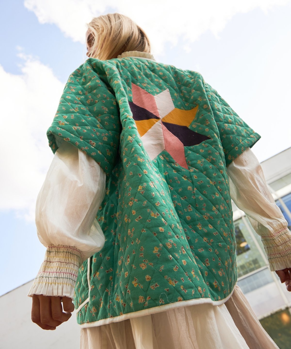Lollys Laundry Lulu Kimono Jakke Grønn