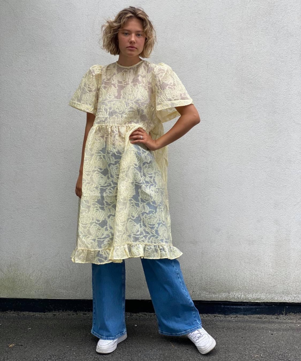 Stella Nova Othilia Kimono Kjole Gul