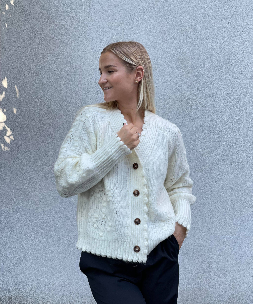 Ane Mone Knit Cardigan Offwhite
