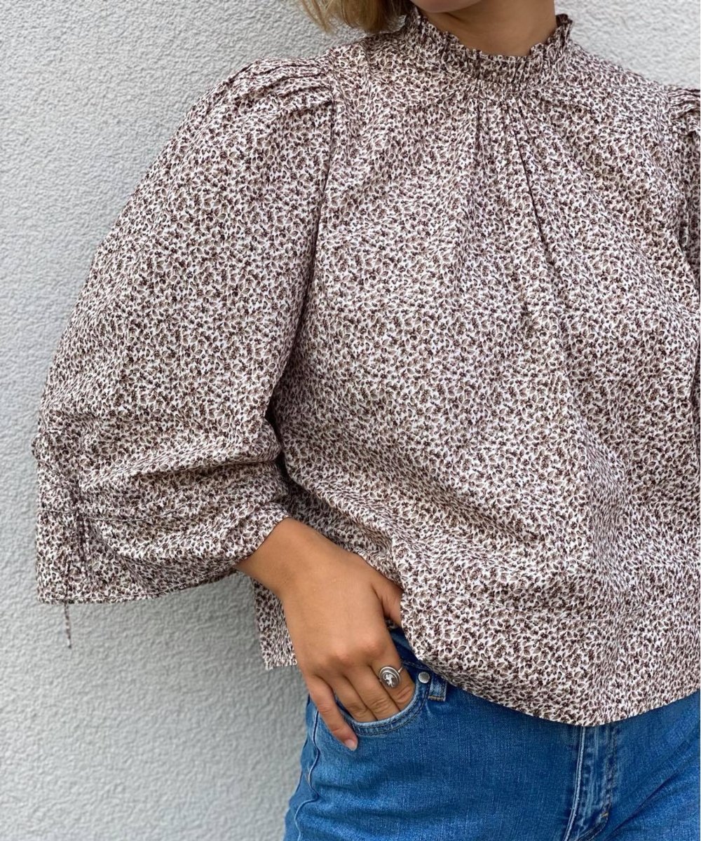 by TiMo 50's Cotton Bluse Petite Flowers - Bilde 2