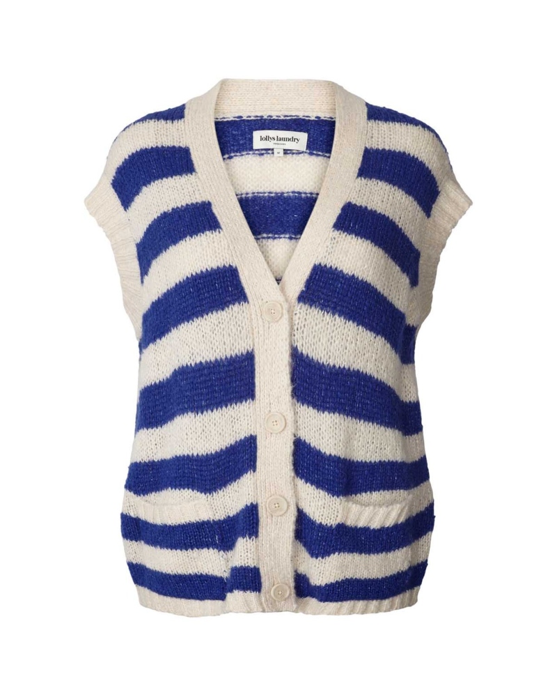 Lollys Laundry Celine Vest Neon Blå - Bilde 3