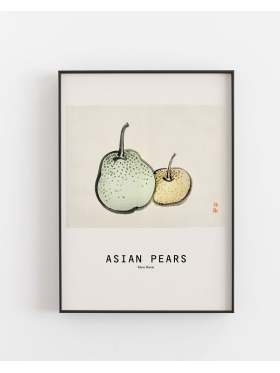 Empty Wall Asian Pears Kono Bairei Plakat A3