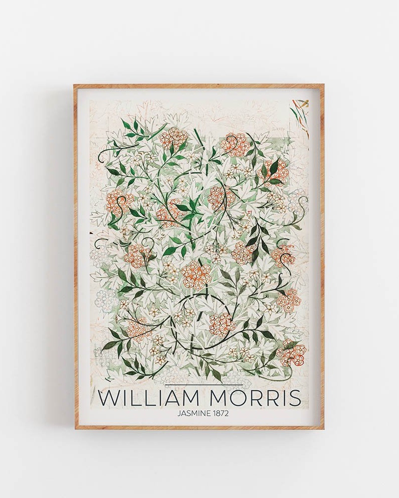 Empty Wall William Morris Jasmine 1872 Plakat 50x70