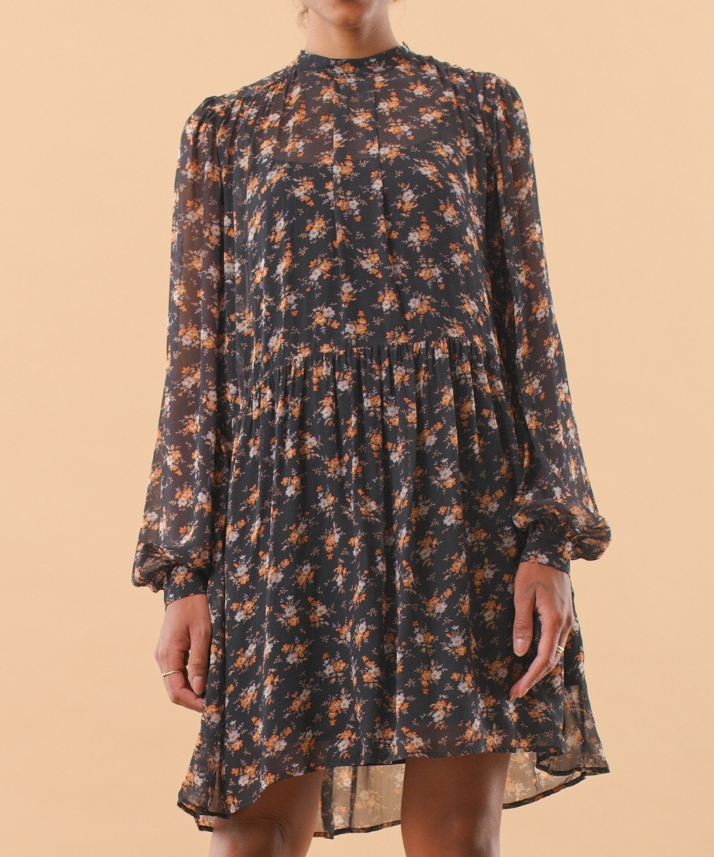 by TiMo Georgette Shift Kjole Cassia Sort