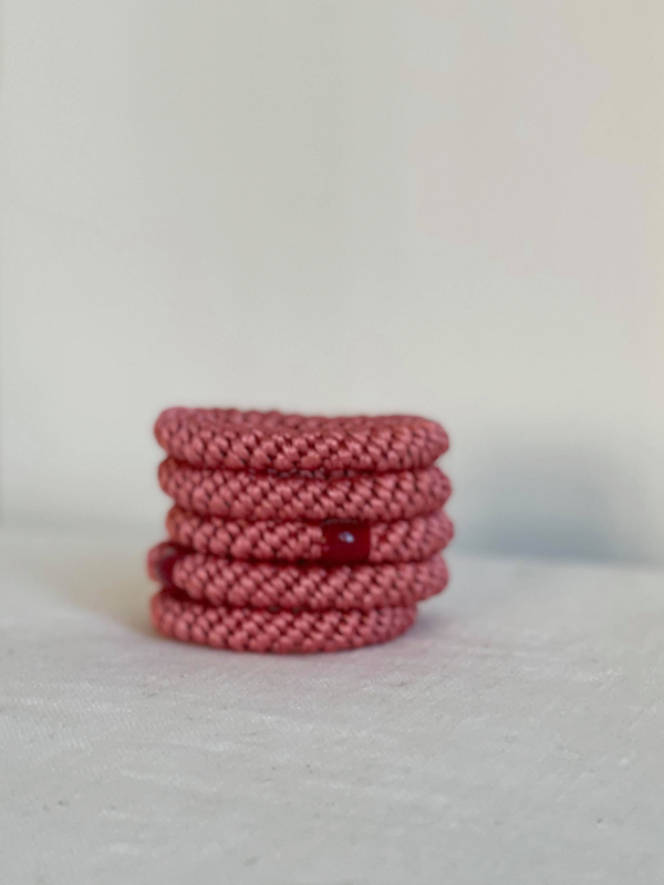 Bon Dep Knekki Hårstrikk Vintage Rosa