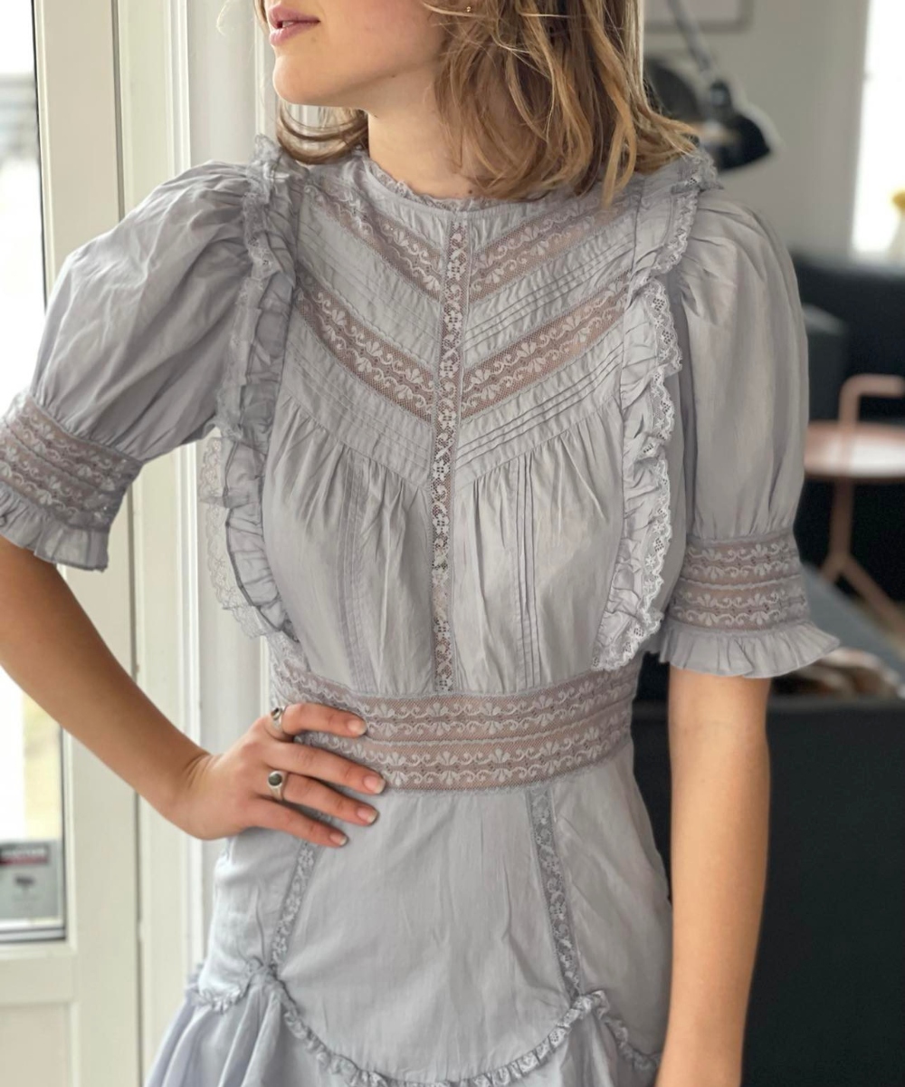 Pia Tjelta Ophelia Kjole Dusty Blue - Bilde 2