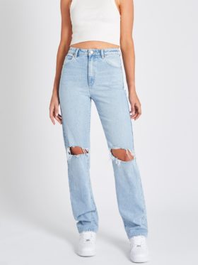 Abrand Jeans A '94 High Straight Bukse Lys Denim