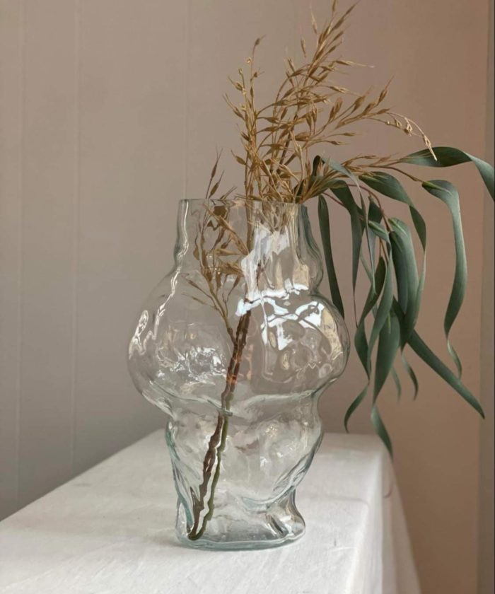 HK Living Cloud Vase Glass