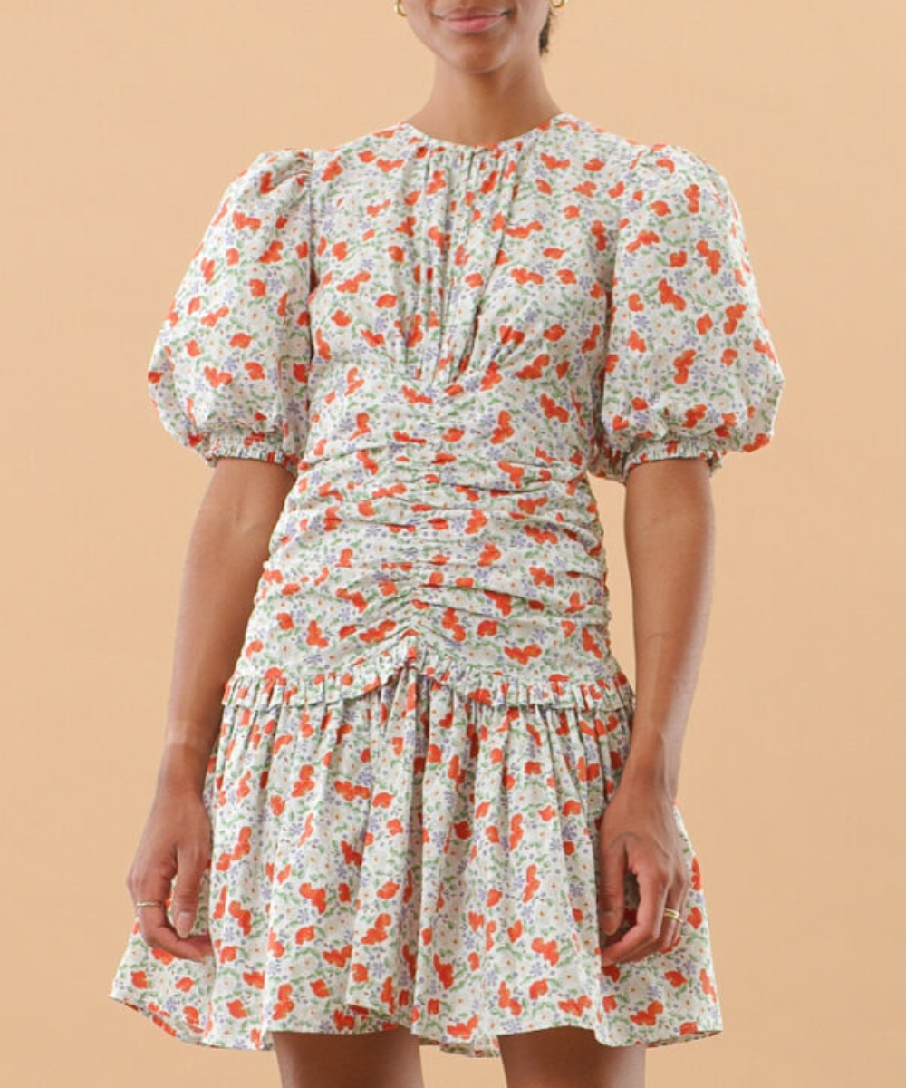 by TiMo Festive Cotton Mini Kjole Poppy