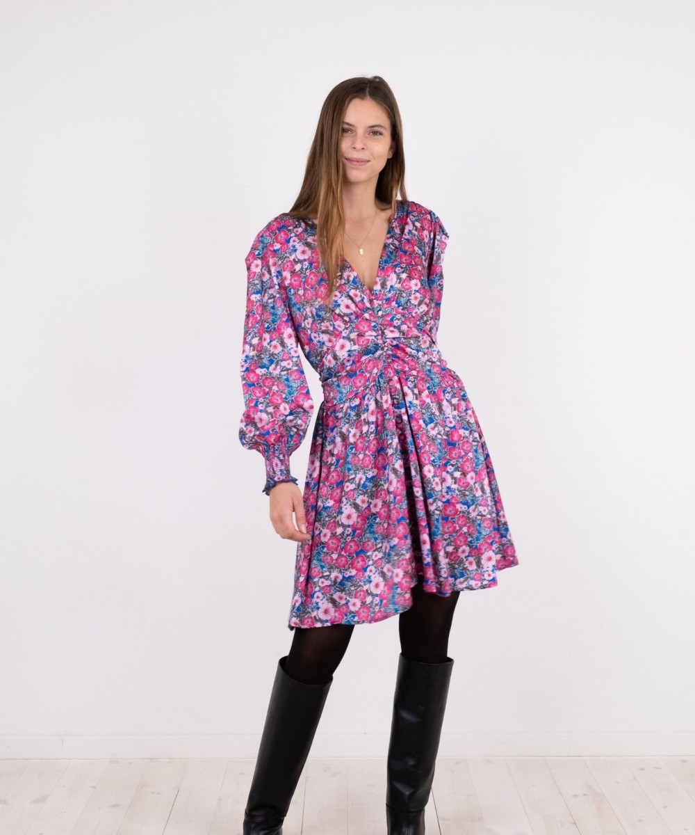 Neo Noir Lecia Fall Flower Kjole Rosa - Bilde 2