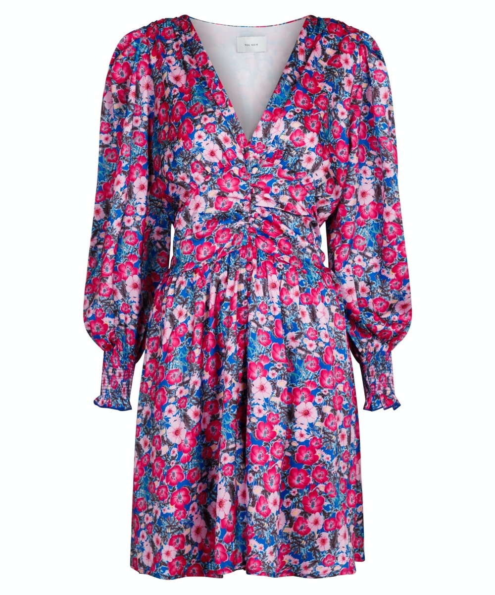 Neo Noir Lecia Fall Flower Kjole Rosa