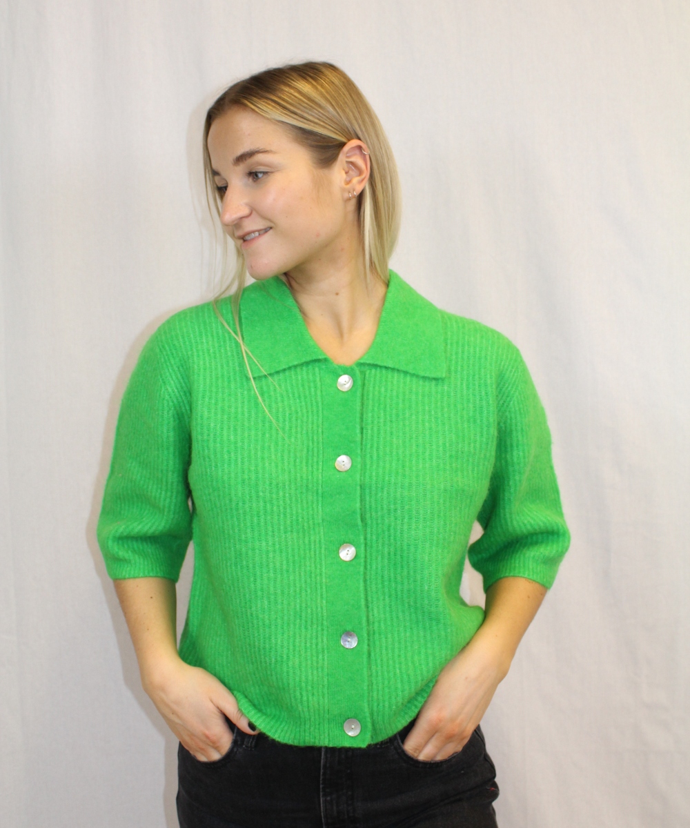 JUST Female Rebelo SS Cardigan Grønn