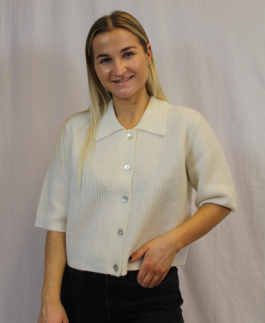 JUST Female Rebelo SS Cardigan Offwhite