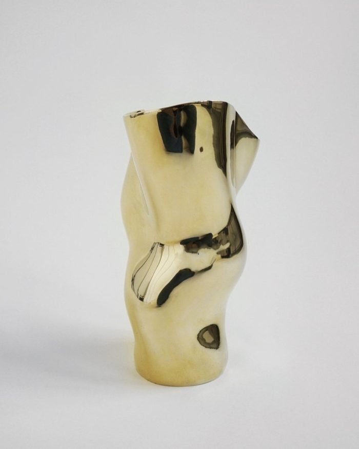 Hein Studio Ostrea 25 Vase Messing