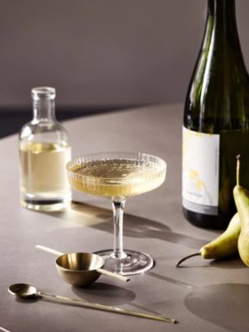 Ferm Living Ripple Champagne Saucers Glass 2pk