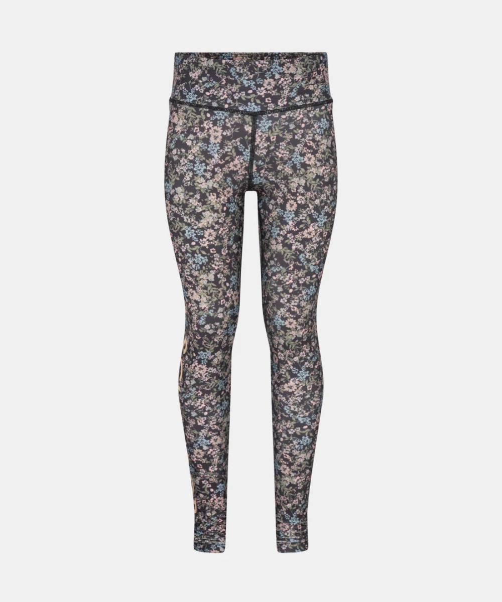 Sofie Schnoor Leggings Sort Blomster