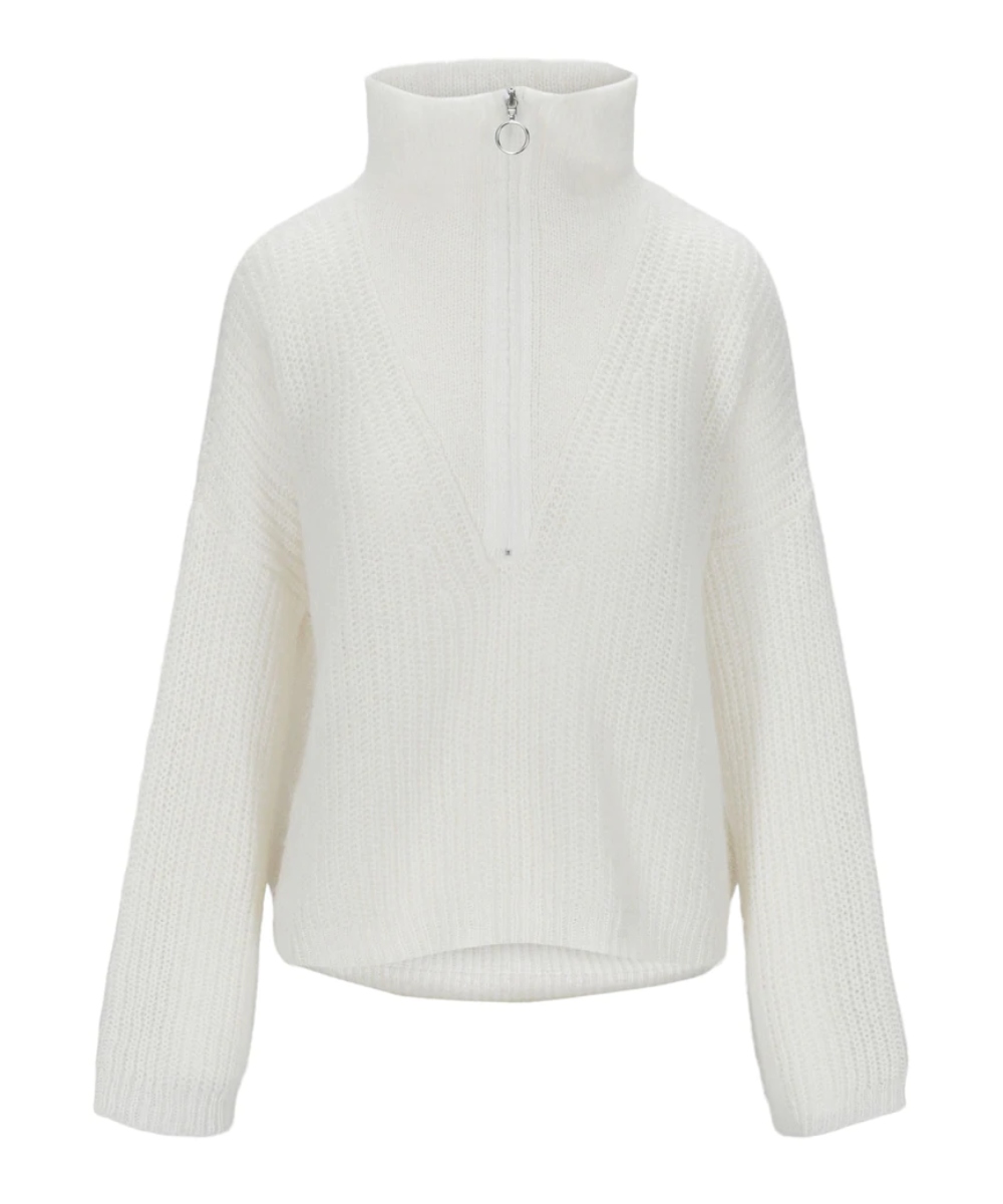 Untold Stories Highline Florie Zip Genser Ecru