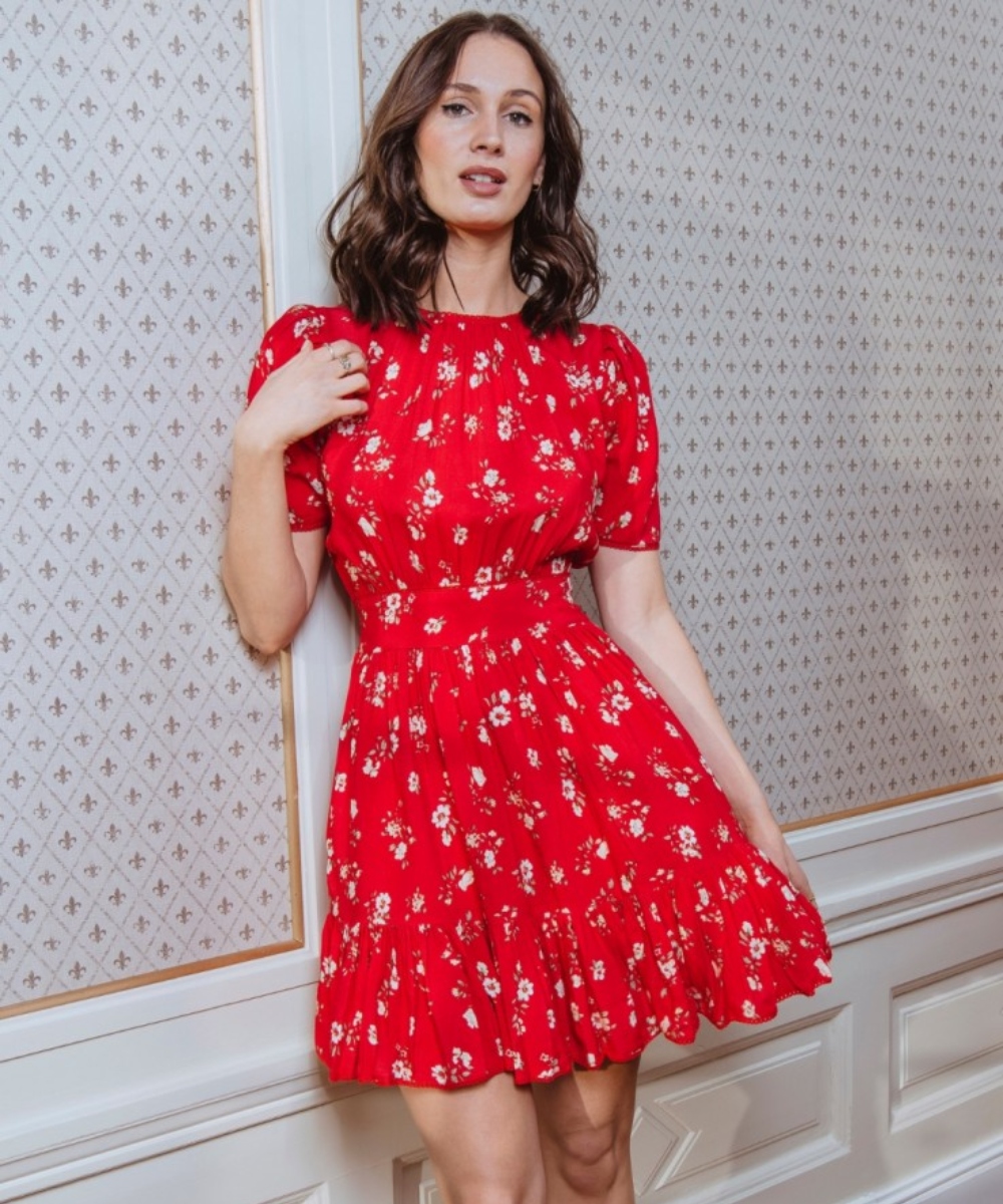 MISSMAYA Anine Kjole Vintage Red