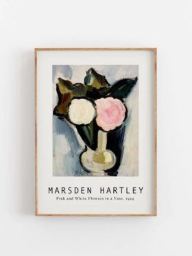 Empty Wall Marsden Harley Pink And White Flowers In A Vase Plakat 50x70