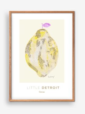 Empty Wall Citrus Little Detroit Plakat A3