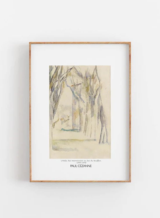 Empty Wall L` Allée Des Marronniers Paul Cézanne Plakat A3