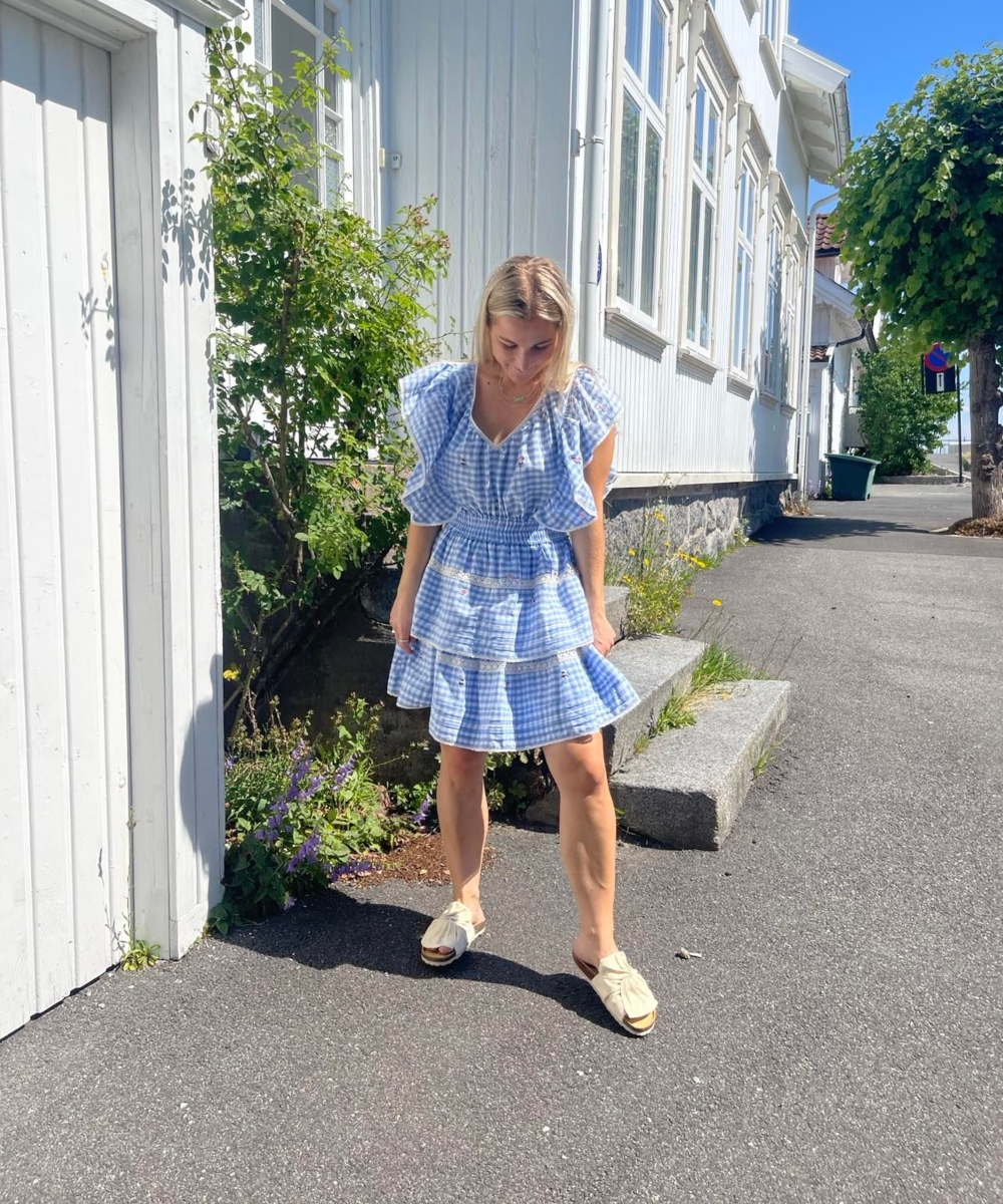 Love Lolita Roxy Kjole Blue Gingham - Bilde 2