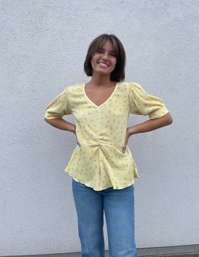 Neo Noir Litzy Floral Bluse Gul