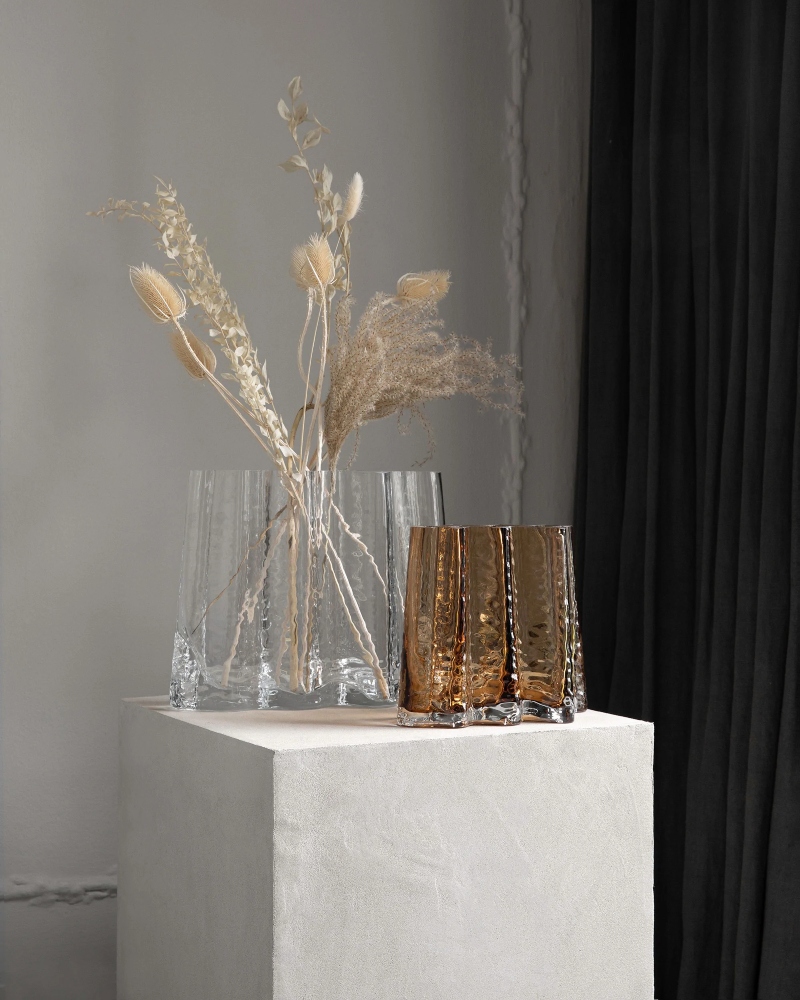 Cooee Design Gry Wide Vase Cognac