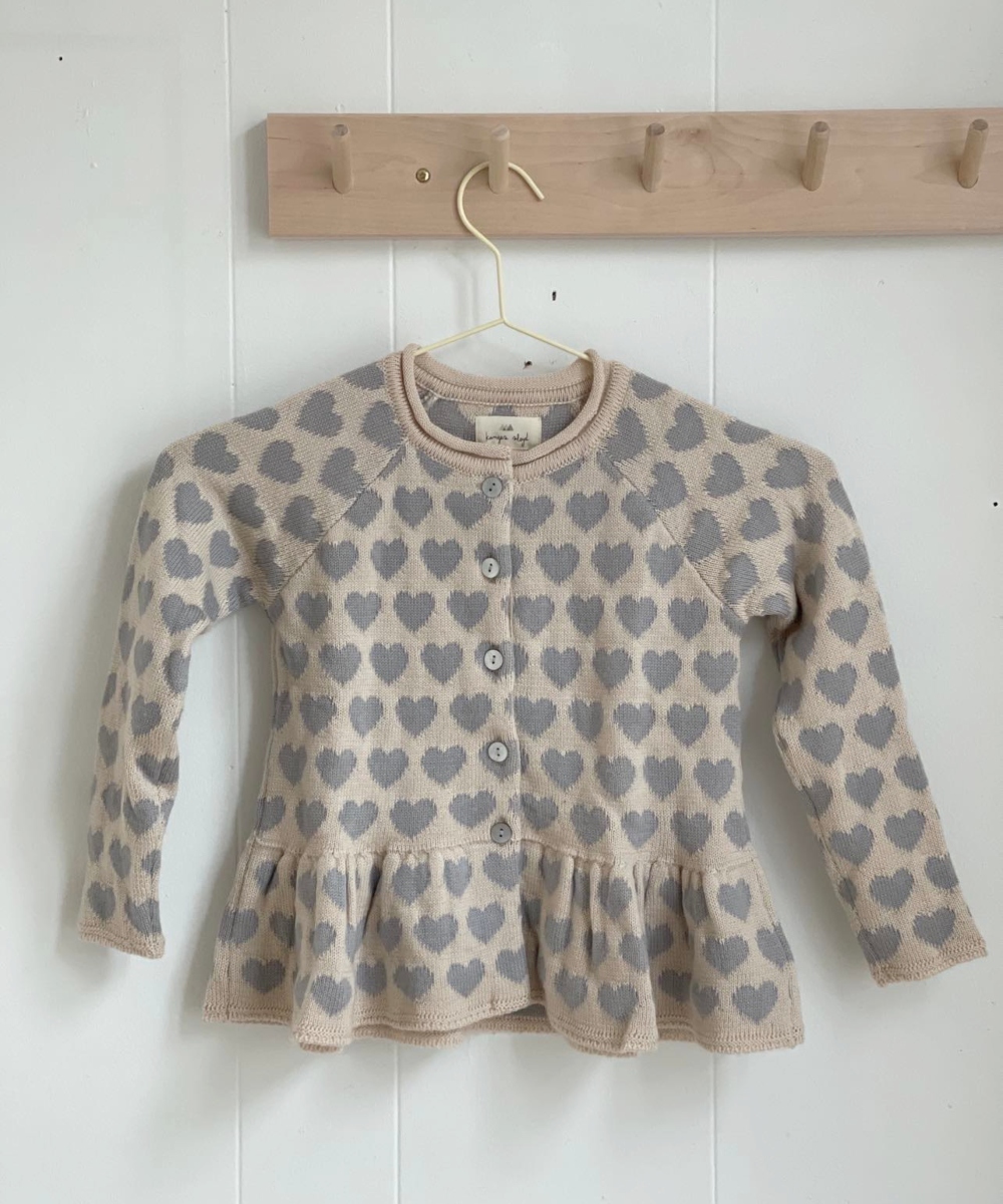 Konges Sløjd Elli Frill Cardigan Quarry Blue