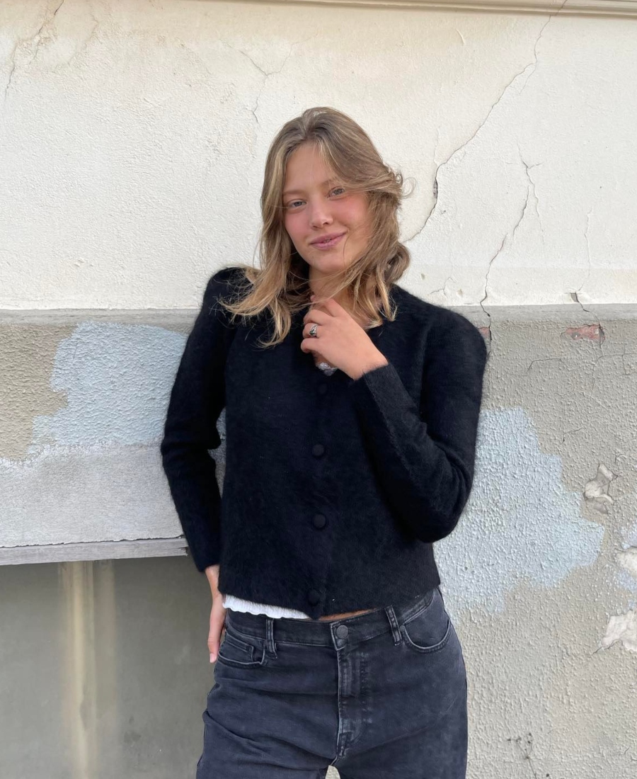 MISSMAYA Birgitte Cardigan Sort