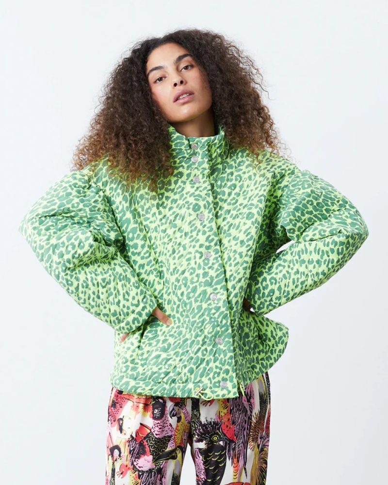Lollys Laundry Phoenix Bomber Jakke Neon Yellow - Bilde 2