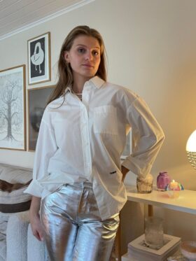 Tomrrow Denim Jane Crisp Skjorte Almost White