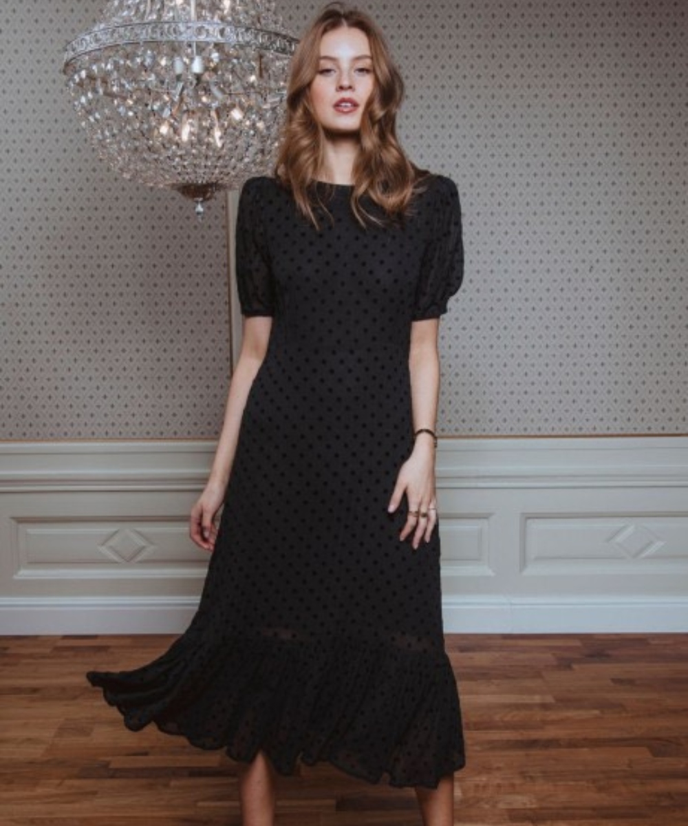 MISSMAYA Johanna Kjole Nero Sort