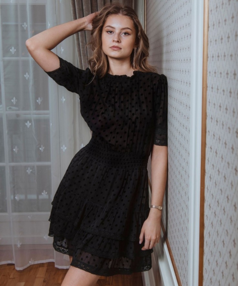 MISSMAYA Donna Kjole Nero Sort