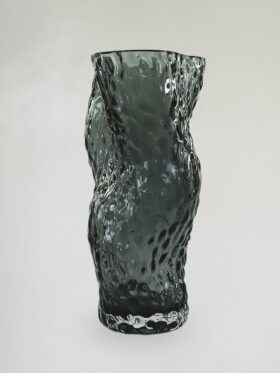 Hein Studio Ostrea Rock Glass Vase Midnight Blue