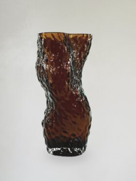 Hein Studio Ostrea Rock Glass Vase Rust