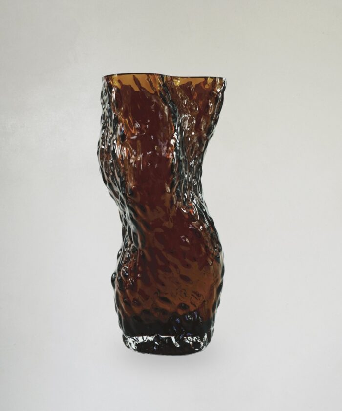 Hein Studio Ostrea Rock Glass Vase Rust