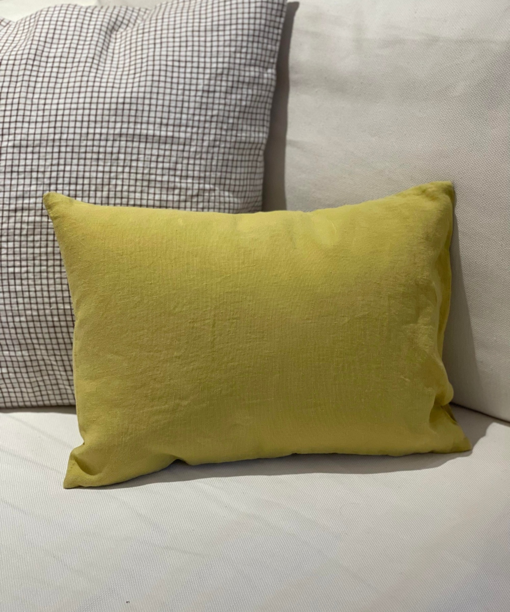 Linge Particulier Pute Curry Flowers 30x40