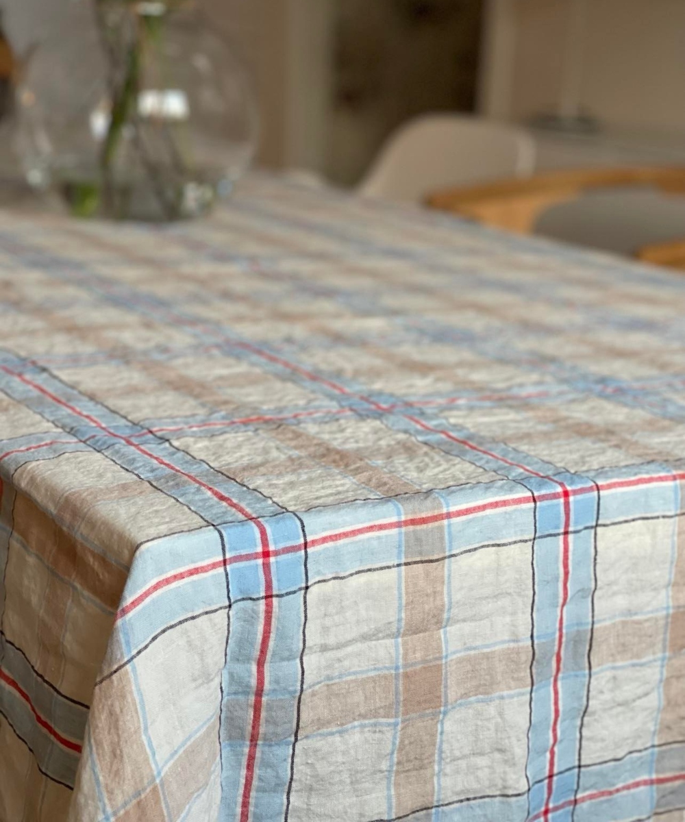 Linge Particulier Duk Blue Hanky 160x350