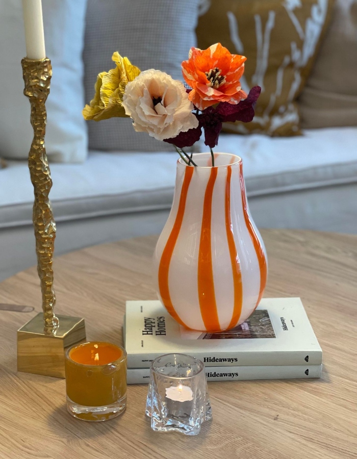 Broste Copenhagen Ada Vase Pumpkin Orange