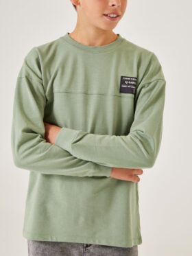 Garcia Langermet T-skjorte Cabbage Green