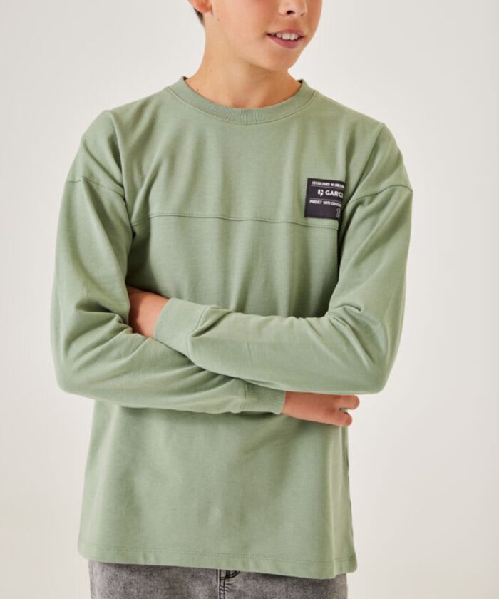 Garcia Langermet T-skjorte Cabbage Green