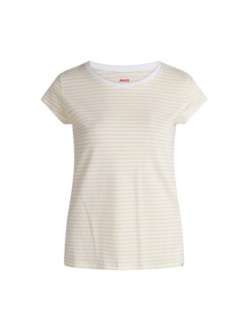 MADS NØRGAARD Teasy T-skjorte Striper Double Cream Briliant White