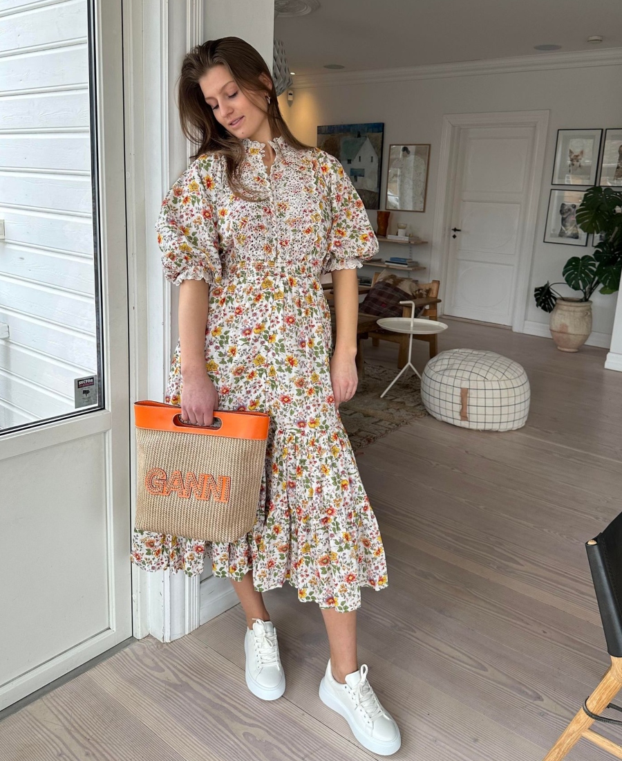 by TiMo Cotton Slub Midi Kjole Delightful - Bilde 4