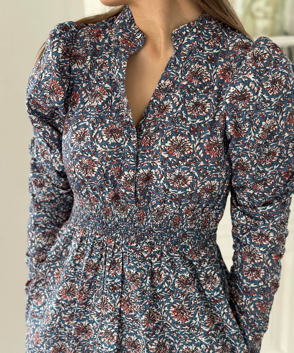 MISSMAYA Billie Kjole Persian Blue - Bilde 2