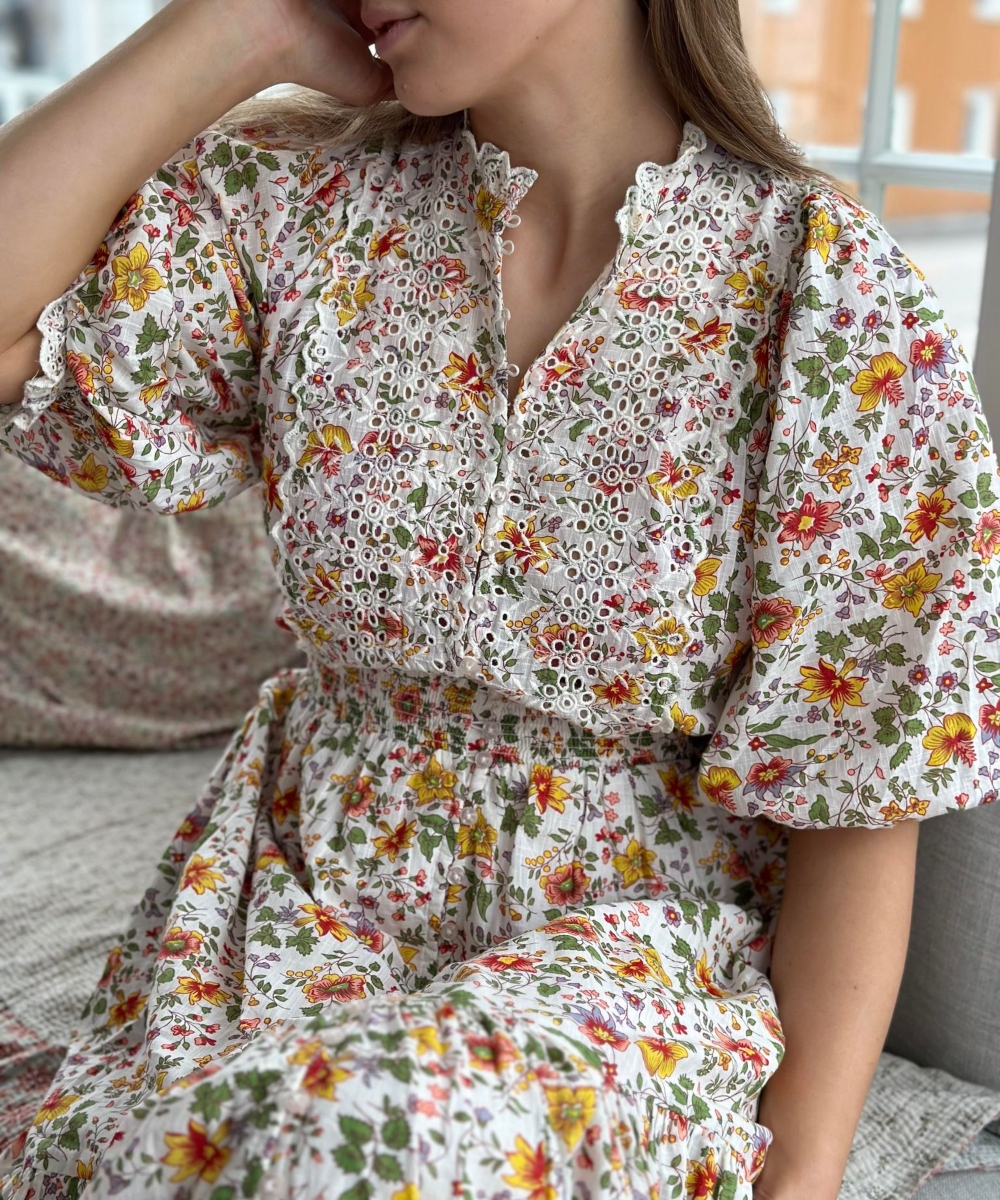 by TiMo Cotton Slub Midi Kjole Delightful - Bilde 2