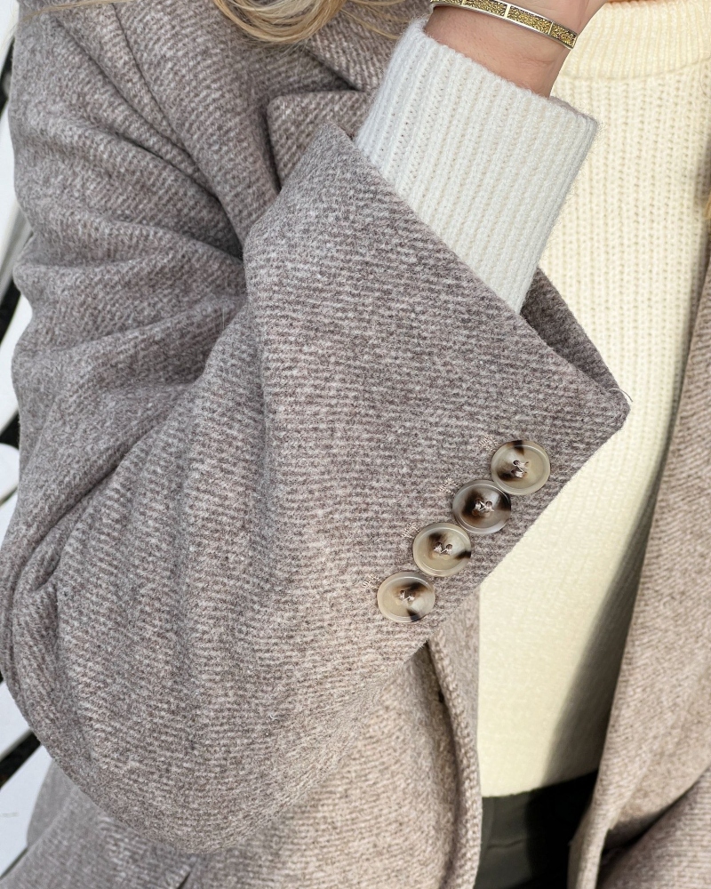Neo Noir Gaby Twill Blazer Sand Melange - Bilde 2