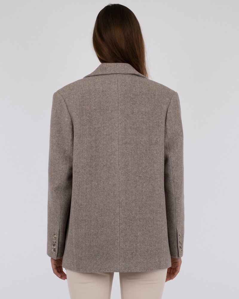 Neo Noir Gaby Twill Blazer Sand Melange - Bilde 4