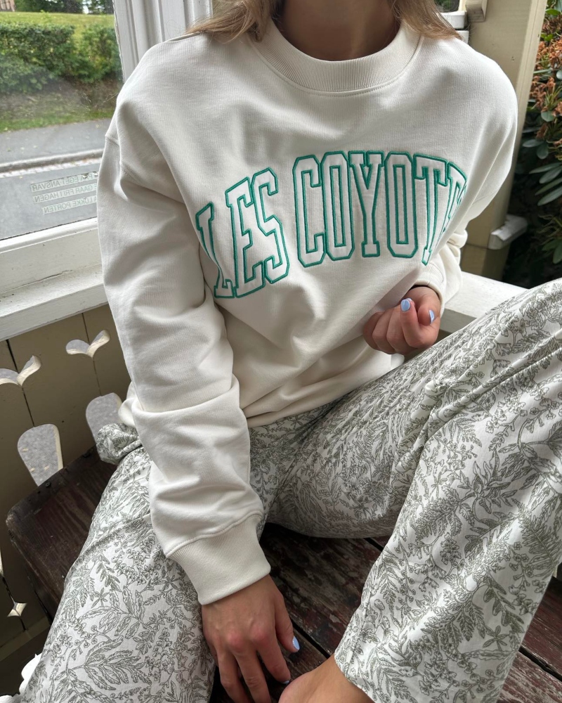 Les Coyotes De Paris Logo Genser Offwhite